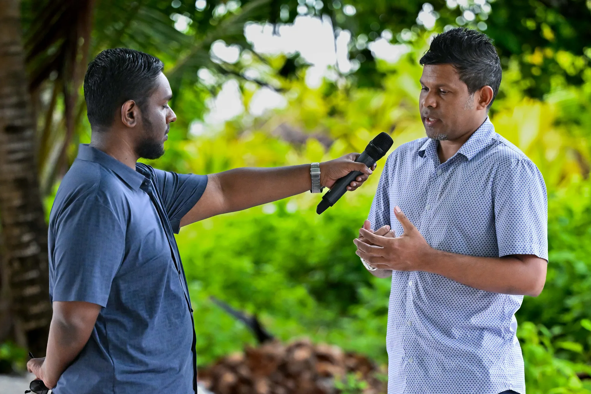 ރައީސުލް ޖުމްހޫރިއްޔާގެ ނައިބު ހުސައިން މުޙައމަދު ލަތީފް ދައުލަތުގެ މީޑިއާ ޕީއެސްއެމްއަށް އިންޓަވިއު ދެއްވަނީ/ ފޮޓޯ: ރައީސް އޮފީސް