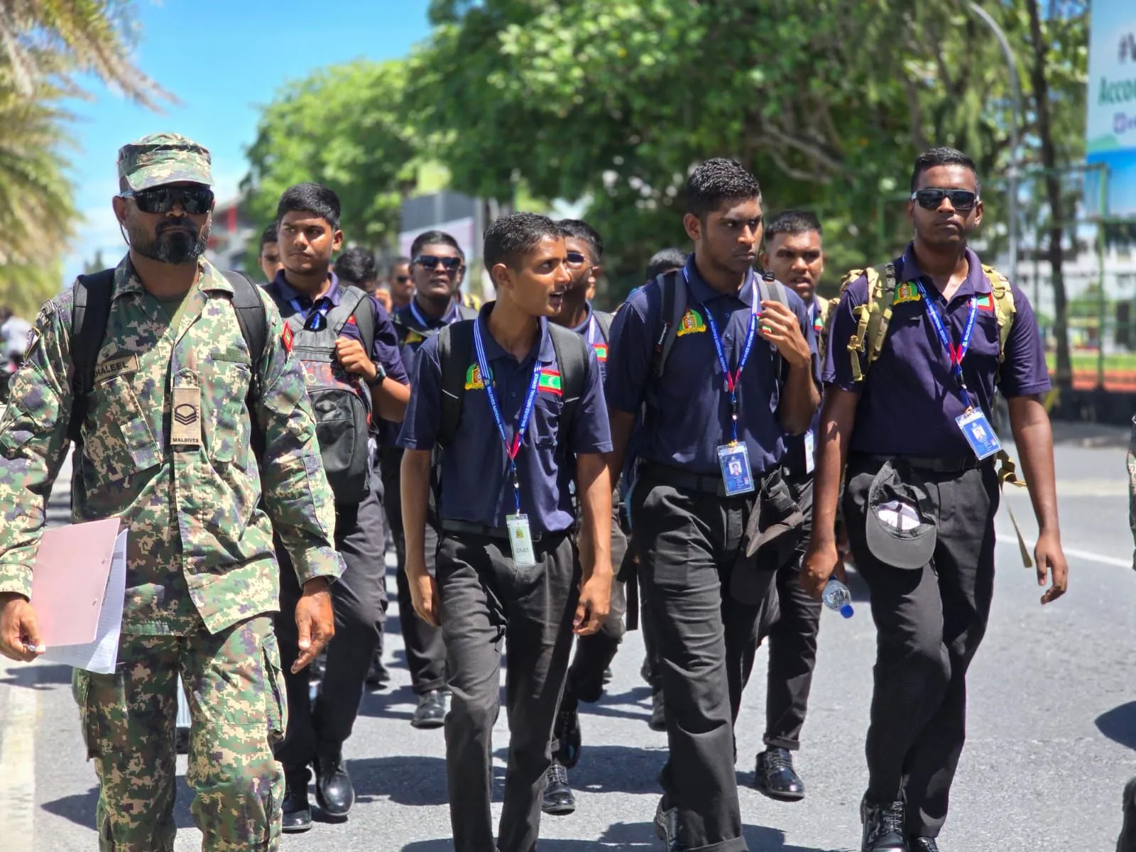 ދިވެހި ވަޠަނީ ޚިދުމަތުގެ ފަންނީ ތަމްރީނު ފެށުމަށް ޒުވާނުން ބ. ކިހާދޫއަށް ފުރައިފި
