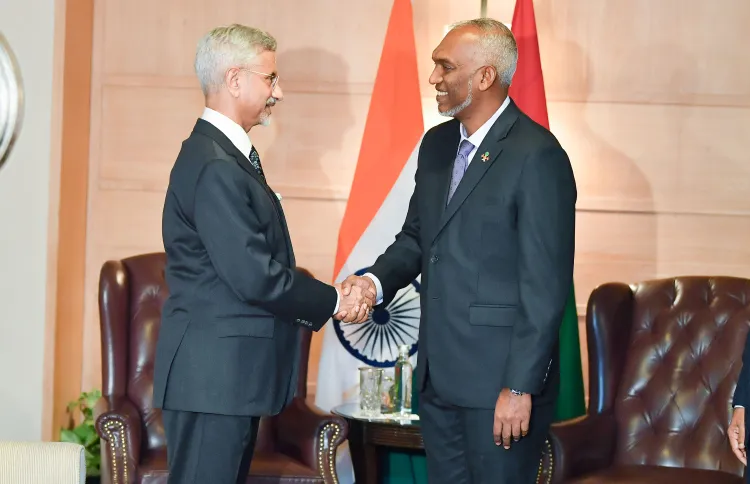 President Dr. Muizzu and India's External Affairs Minister S. Jaishankar (Photo/President's office)