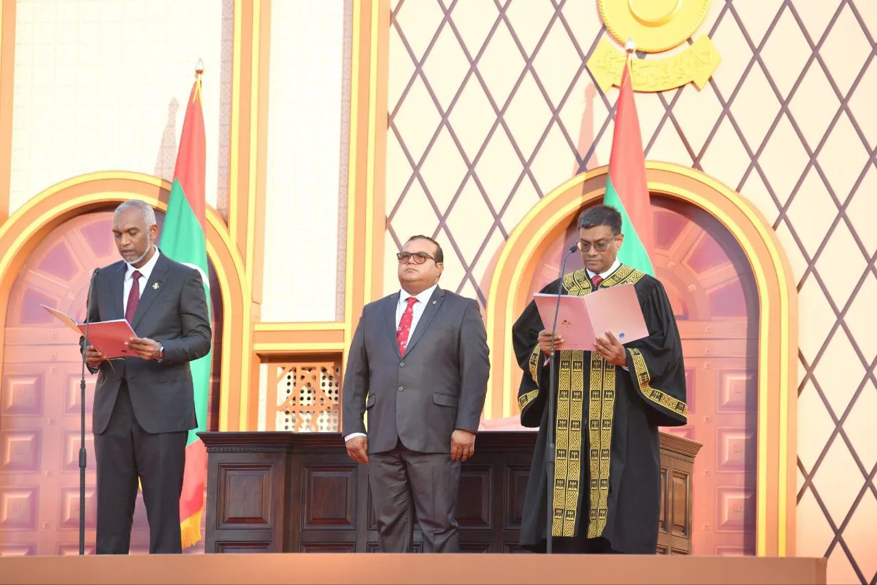 President  Dr. Mohamed Muizzu is sworn in as President