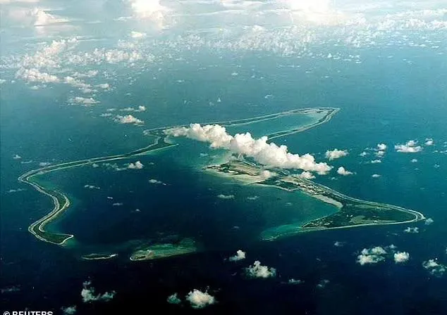 Aerial view of Diego Garcia, a remote atoll located in the Chagos Archipelago (Photo/Getty Images)