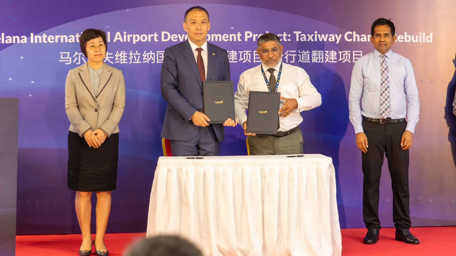 Handover ceremony of the Taxiway Charlie rebuild project (Photo/MACL)