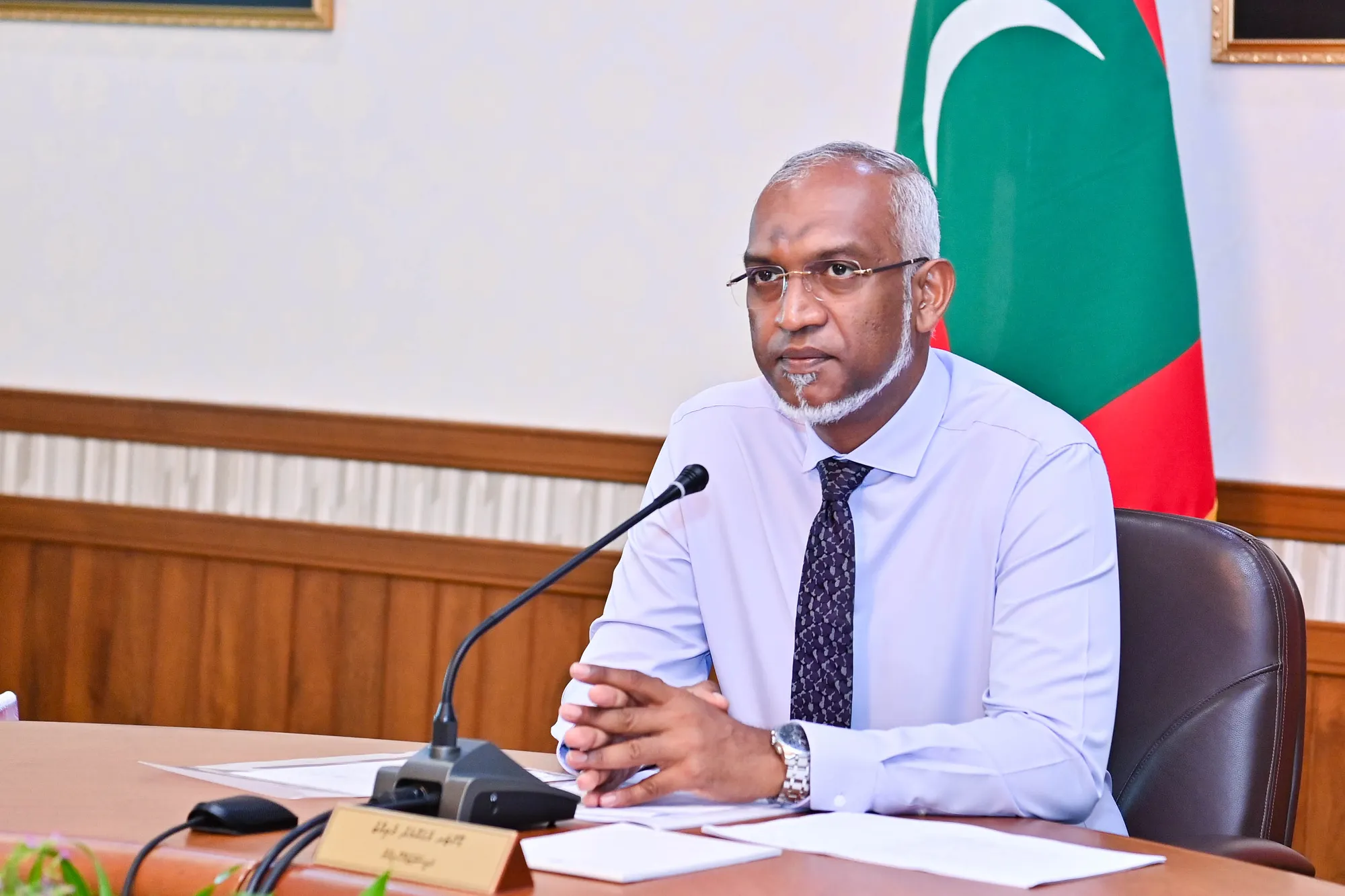 ރައީސް ޑރ.މުހައްމަދު މުއިއްޒު-- ފޮޓޯ: ރައީސް އޮފީސް