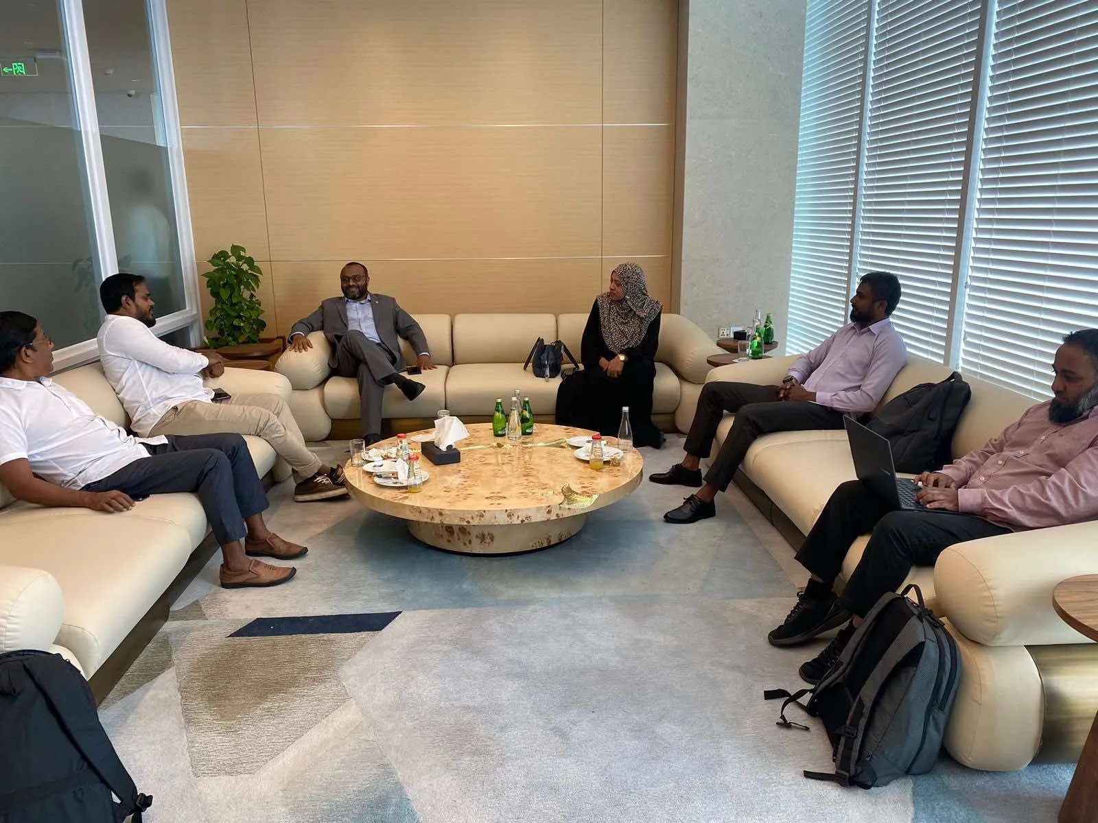 އިސްލާމީ ކަންތައްތަކާ ބެހޭ ވުޒާރާގެ ވަޒީރު ޑރ މުހައްމަދު ޝަހީމް ޢަލީ ސަޢީދު ސަޢުދީއަށް ފުރާ ވަޑައިގެންނެވުން-- ފޮޓޯ/މިނިސްޓްރީ