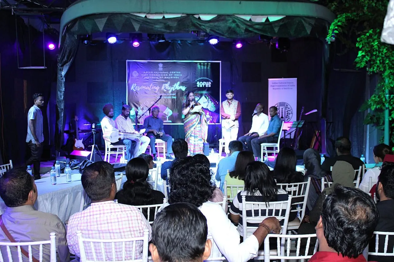 Indian Cultural Centre in Male celebrating world music day