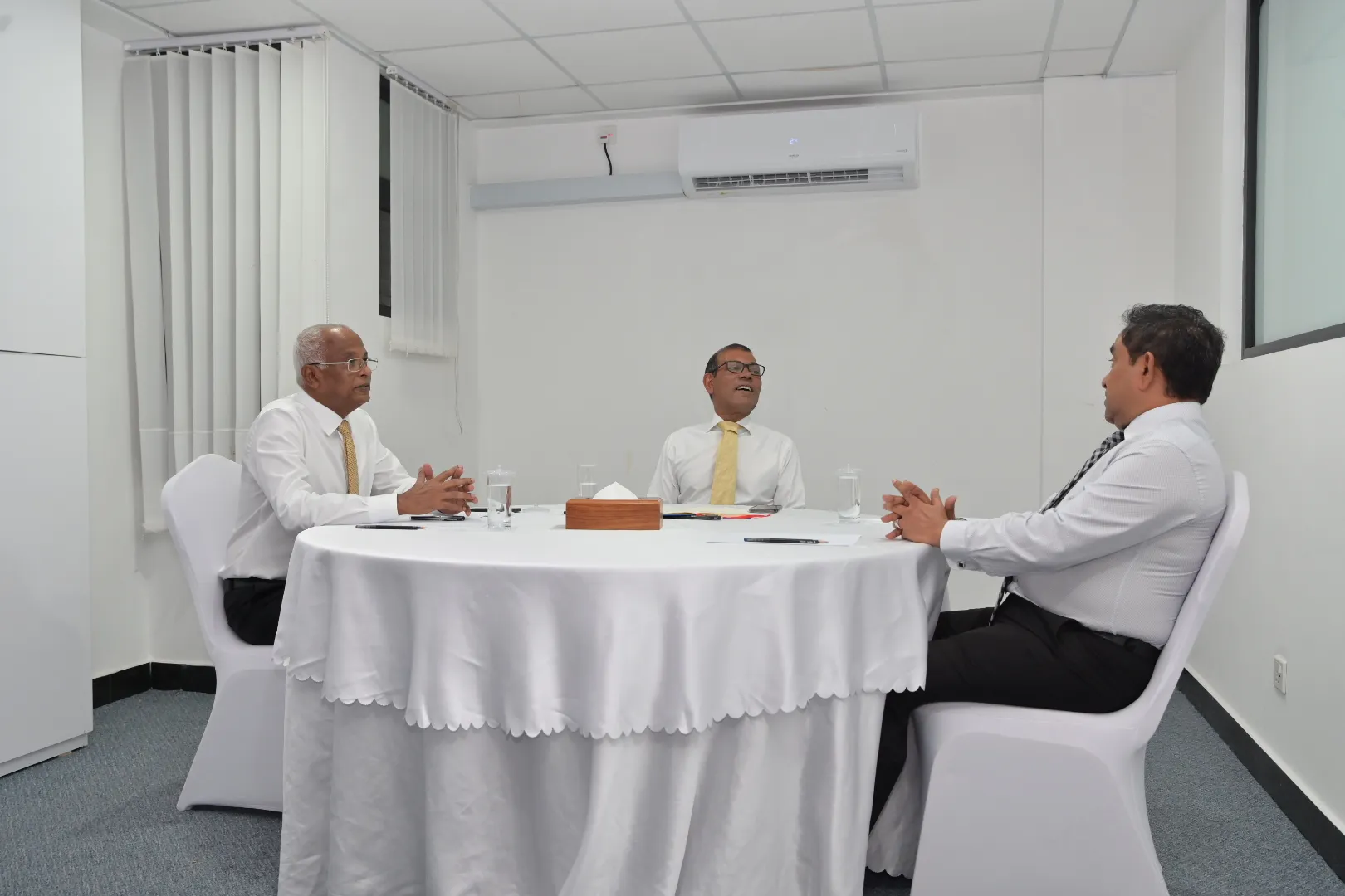 ތިން ރައީސުންގެ ބައްދަލުވުމަށްފަހު ނެރުއްވި ނޫސްބަޔާން