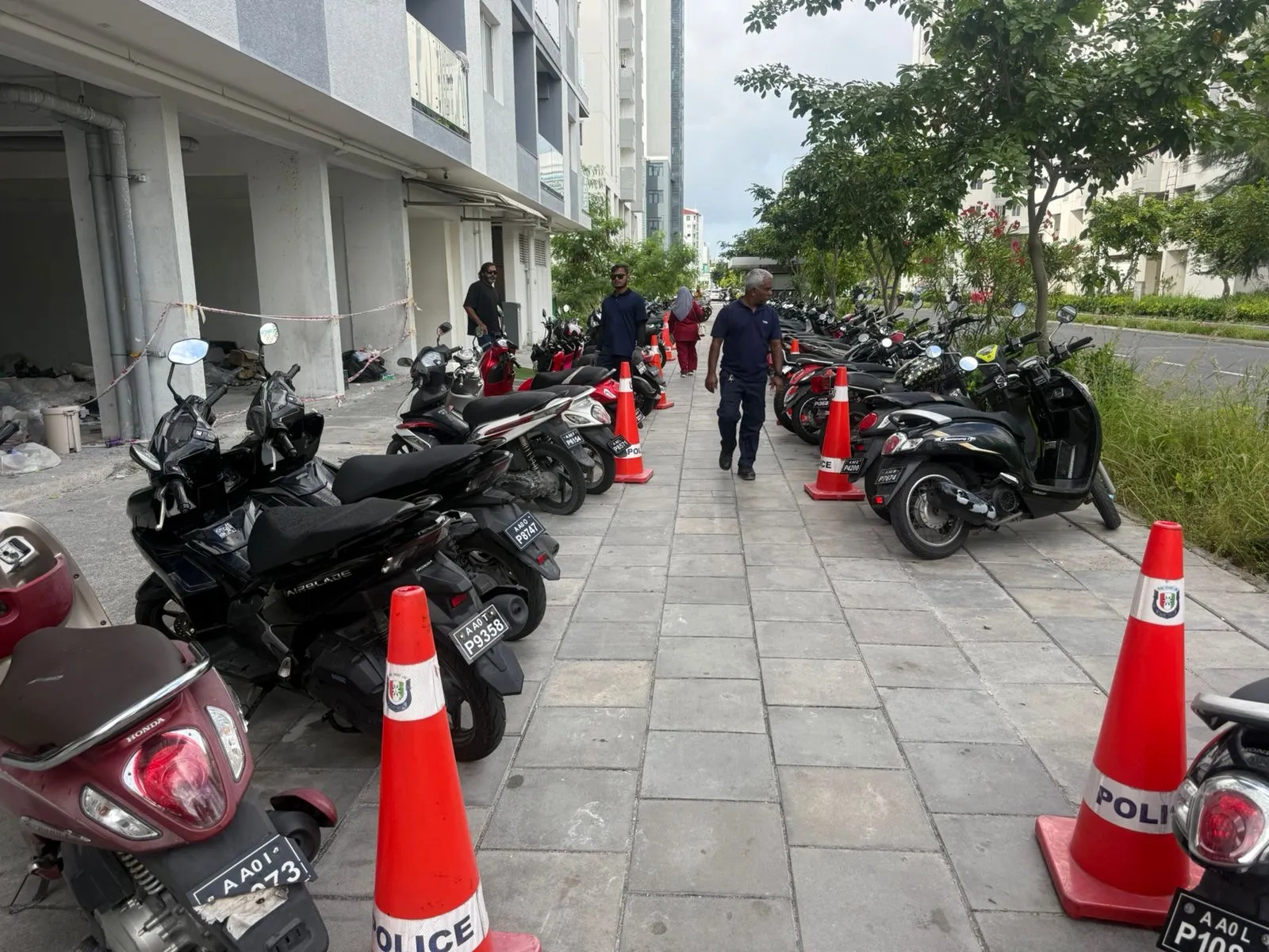 ދުވާރުމަތީ ވެހިކަލްތަކެއް ޕާކުކޮށްފައި