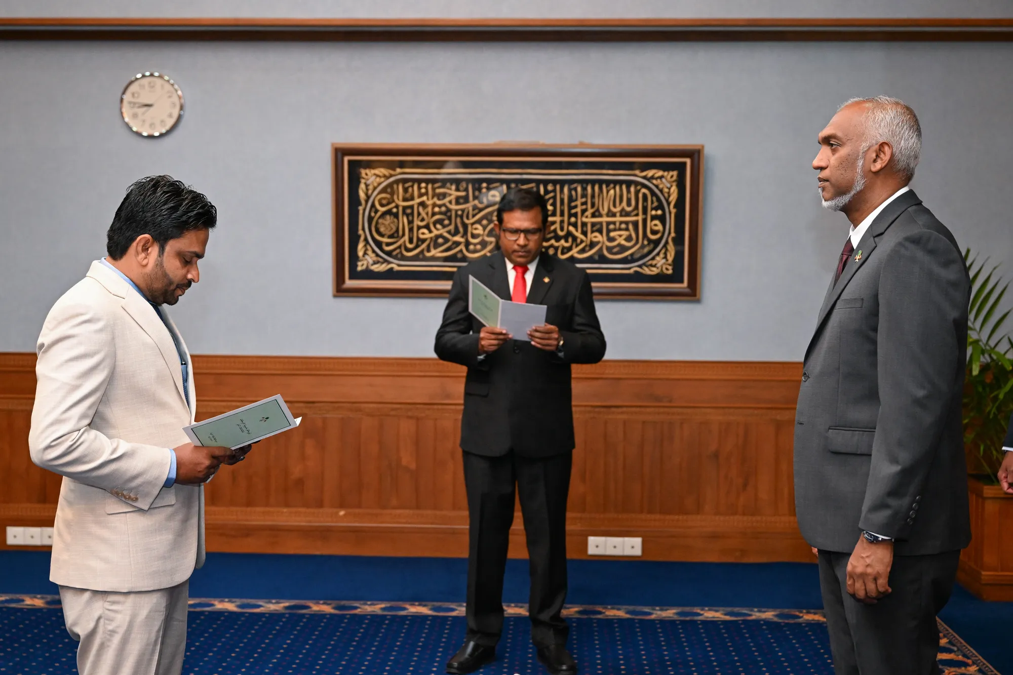 ޖޭއެސްސީ މެމްބަރު ކަމަށް ޝަހީދު އައްޔަނު ކުރެއްވުން: ފޮޓޯ/ ރައީސް އޮފީސް