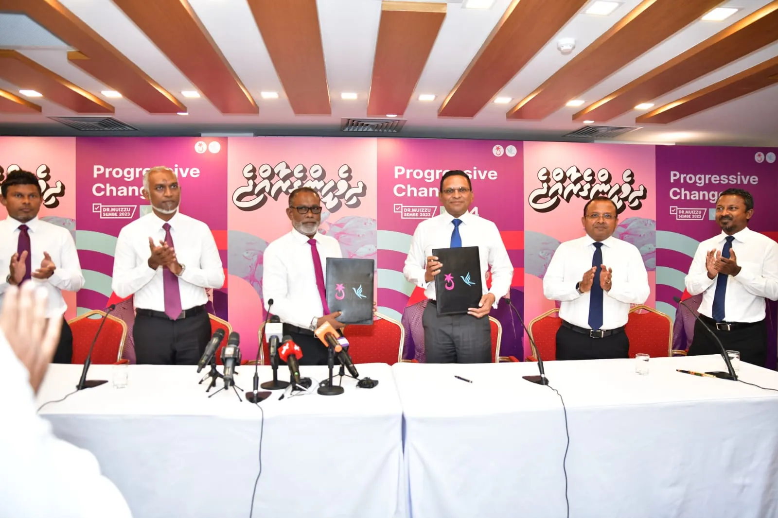 ދެވަނަ ބުރުގައި އެމްއެންޕީން ޕީޕީއެމްއާއި ގުޅުމަށް ނިންމައި އެއްބަސްވުމުގައި ސޮއިކޮށްފި