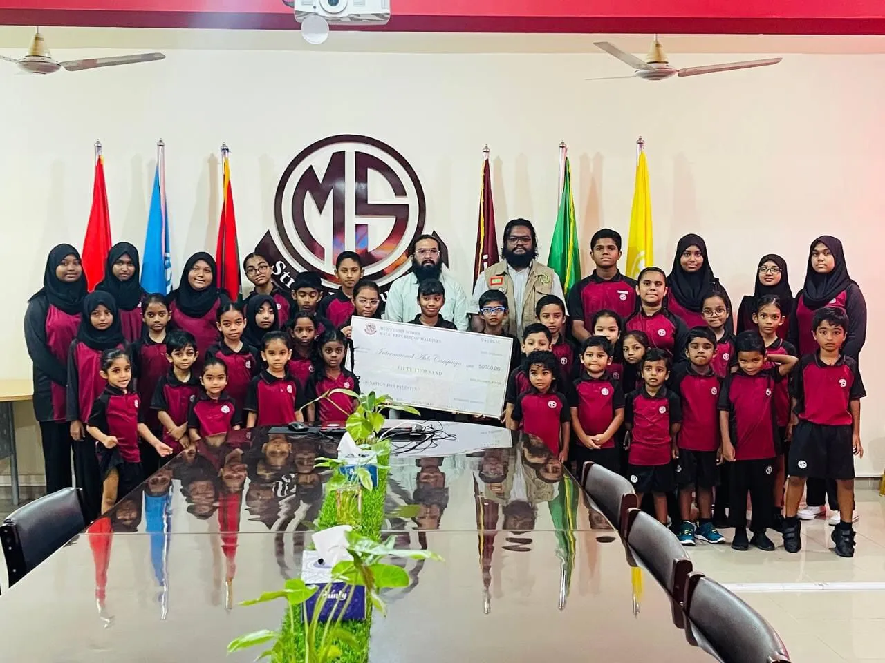 މުޙްޔިއްދީން ސުކޫލުން ޣައްޒާއަށް އެހީ ފޯރުކޮށްދެނީ