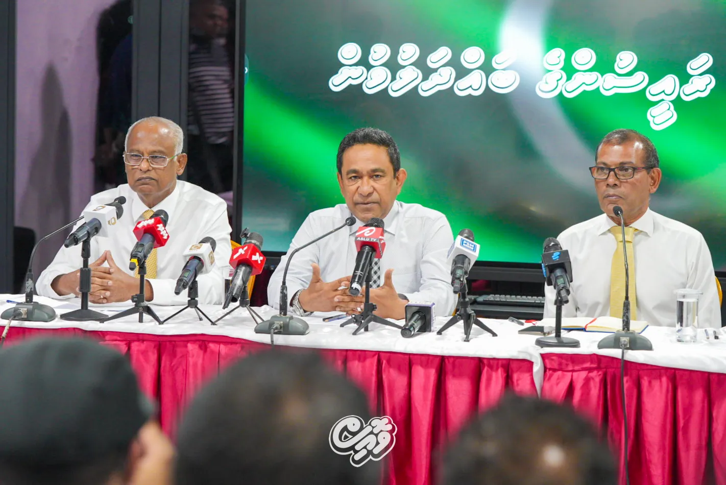ތިން ރައީސުން.. ފޮޓޯ: ވޮއިސް