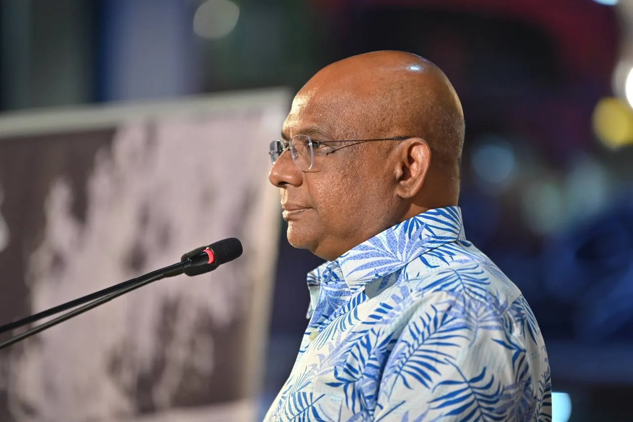 އެމްޑީޕީގެ ރައީސް އަބްދުالله ޝާހިދު: ފޮޓޯ/ އެމްޑީޕީ