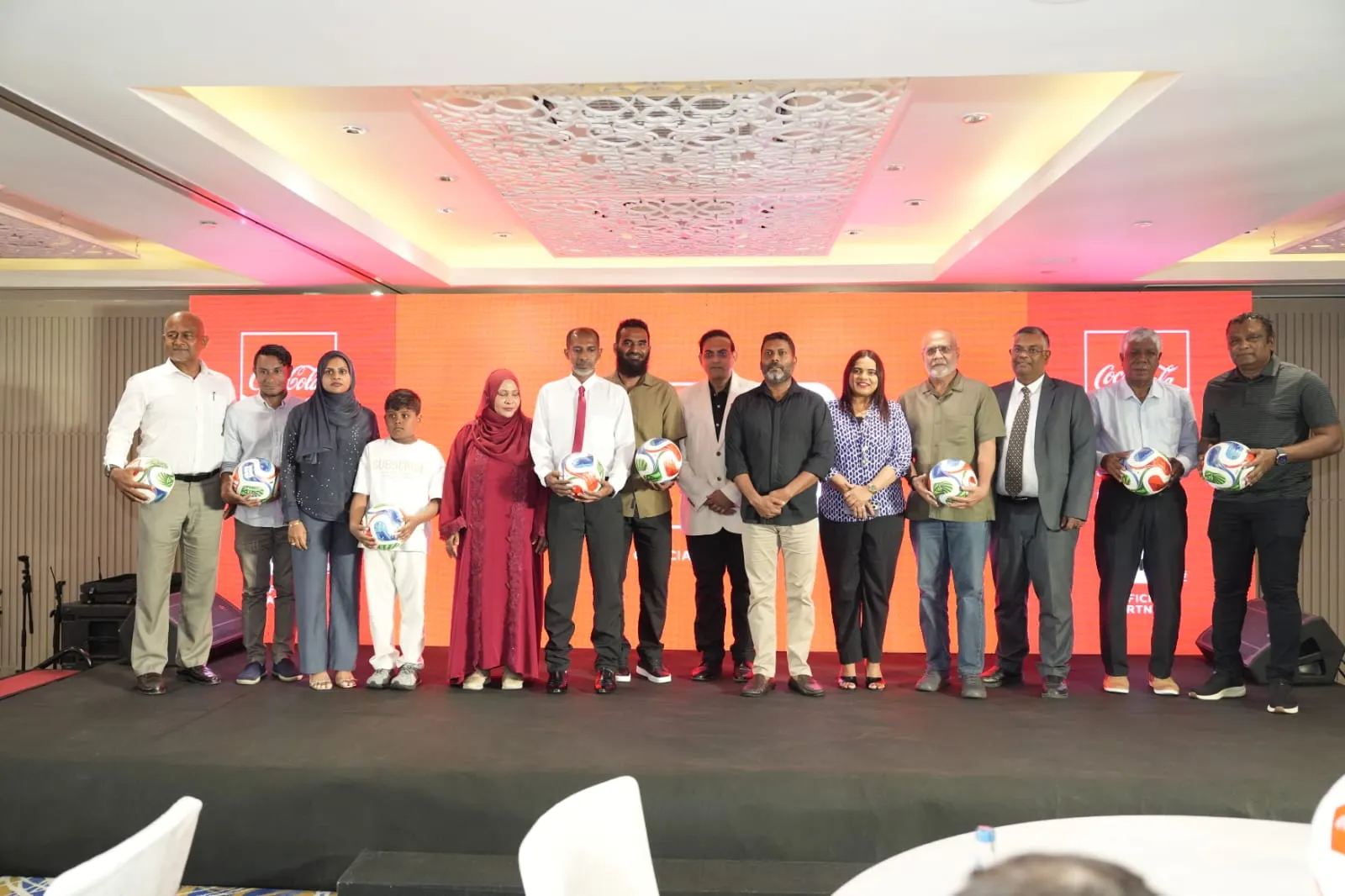 MAWC Honours Maldivian Football Legends with FIFA World Cup Match Ball Ceremony