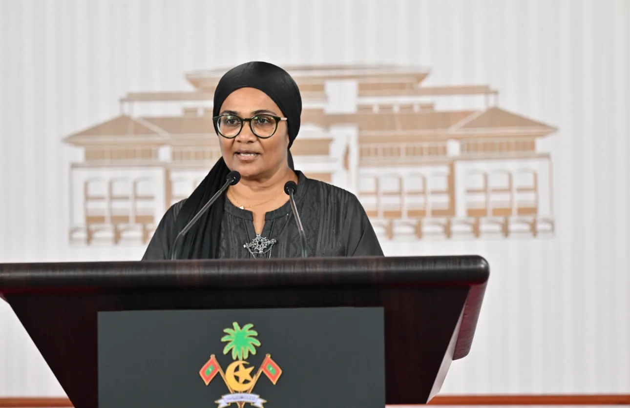 ދަނޑުވެރިކަމާ ބެހޭ ވަޒީރު މަރިޔަމް މާރިޔާ: ފޮޓޯ/ ރައީސް އޮފީސް