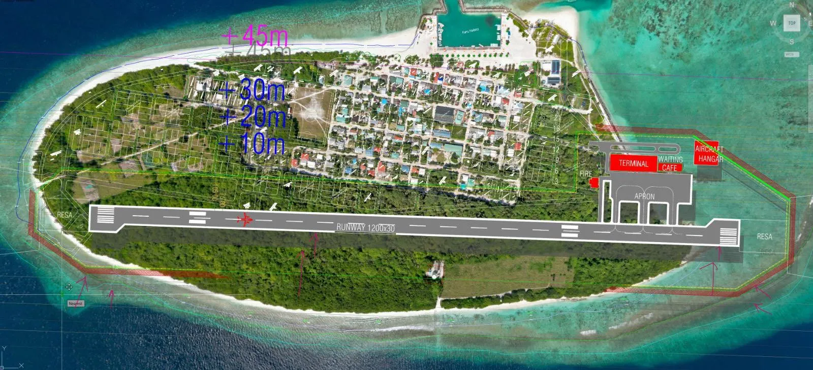ރ. އަތޮޅު ދެކުނު ބިތުގައި އެޅުމަށް ވައުދުވި އެއަރޕޯޓް: ތިން ވެރިކަން ފާއިތުވެދިޔައިރުވެސް މަޝްރޫޢު އޮތީ ހުވަފެނެއްގެ ގޮތުގައި