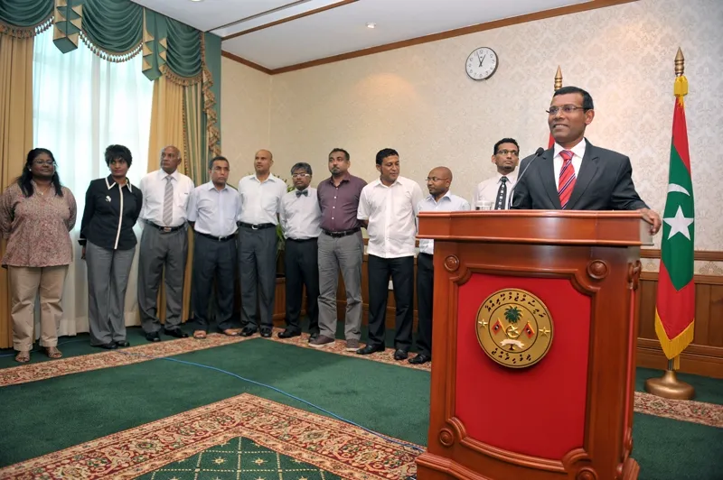 ރައީސް ނަޝީދު ވިދާޅުވަނީ ބާޣީއަކަށް ވެވެން ނެތްކަމަށް!