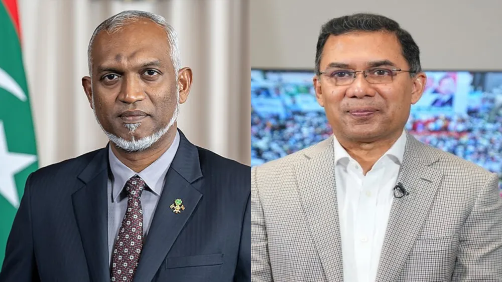 President Dr Mohamed Muizzu and Bangladesh’s Prime Minister-designate Tarique Rahman.