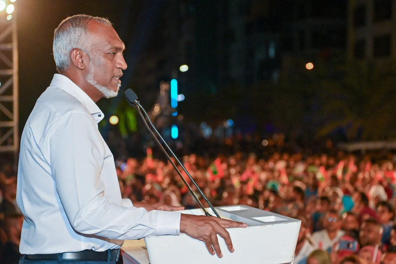 ރައީސް ޑރ.މުޙައްމަދު މުޢިއްޒު-- ފޮޓޯ: ވޮއިސް