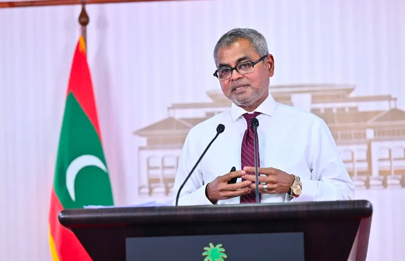 Minister Thoriq at press release (Photo/President's Office)