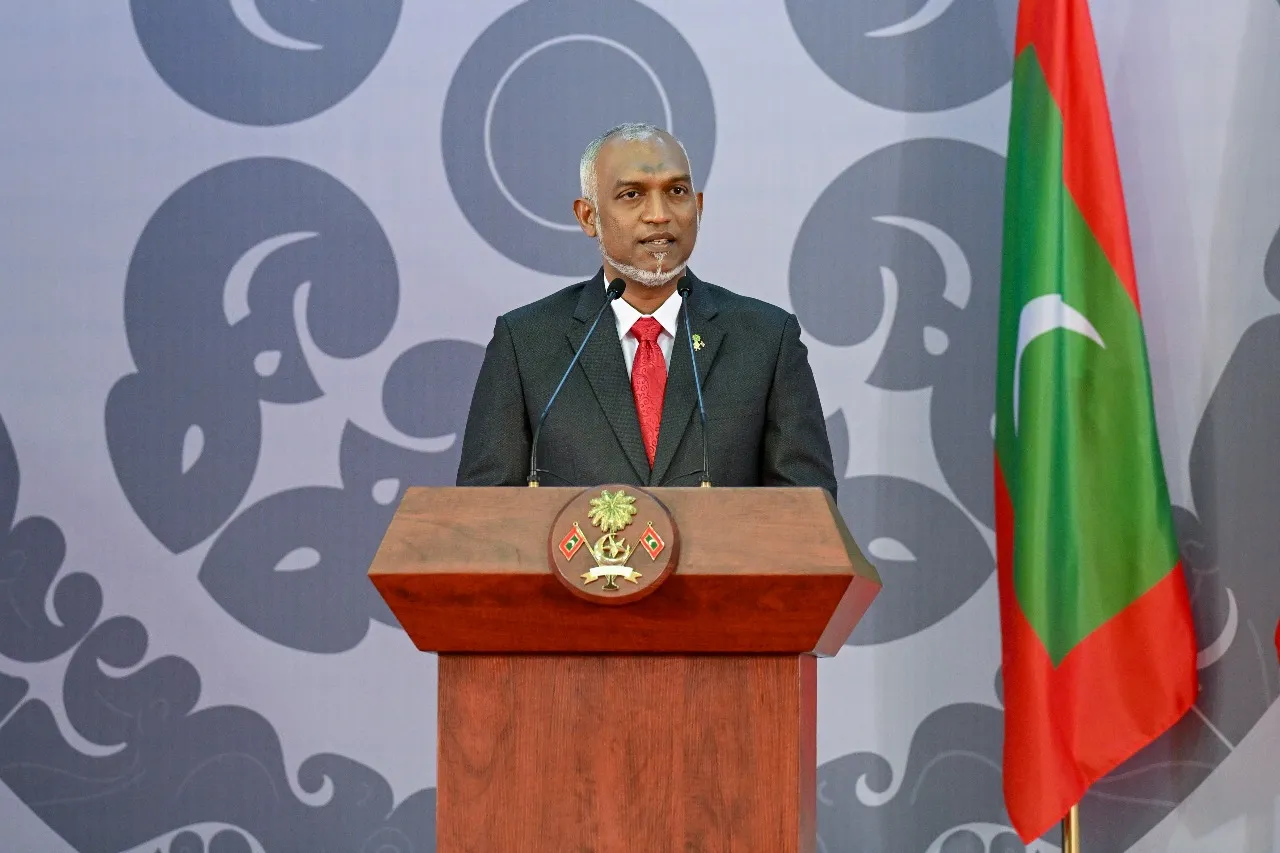 މިނިވަންދުވަހުގެ ޖަލްސާގައި ރައީސް ޑރ.މުއިއްޒު ވާހަކަދައްކަވަނީ... ފޮޓޯ ރައީސް އޮފީސް