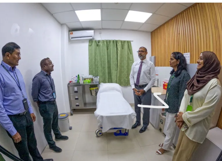 ހުޅުމާލެ ހޮސްޕިޓަލުގައި ފާރުގަނޑުތަކަށް ހާއްސަ ކްލިނިކް އެއް ހުޅުވައިފި
