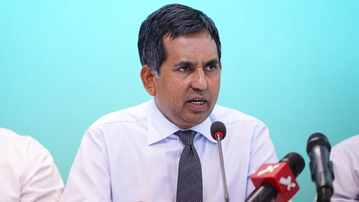 Minister Saeed at PNC conference (Photo/Voice)