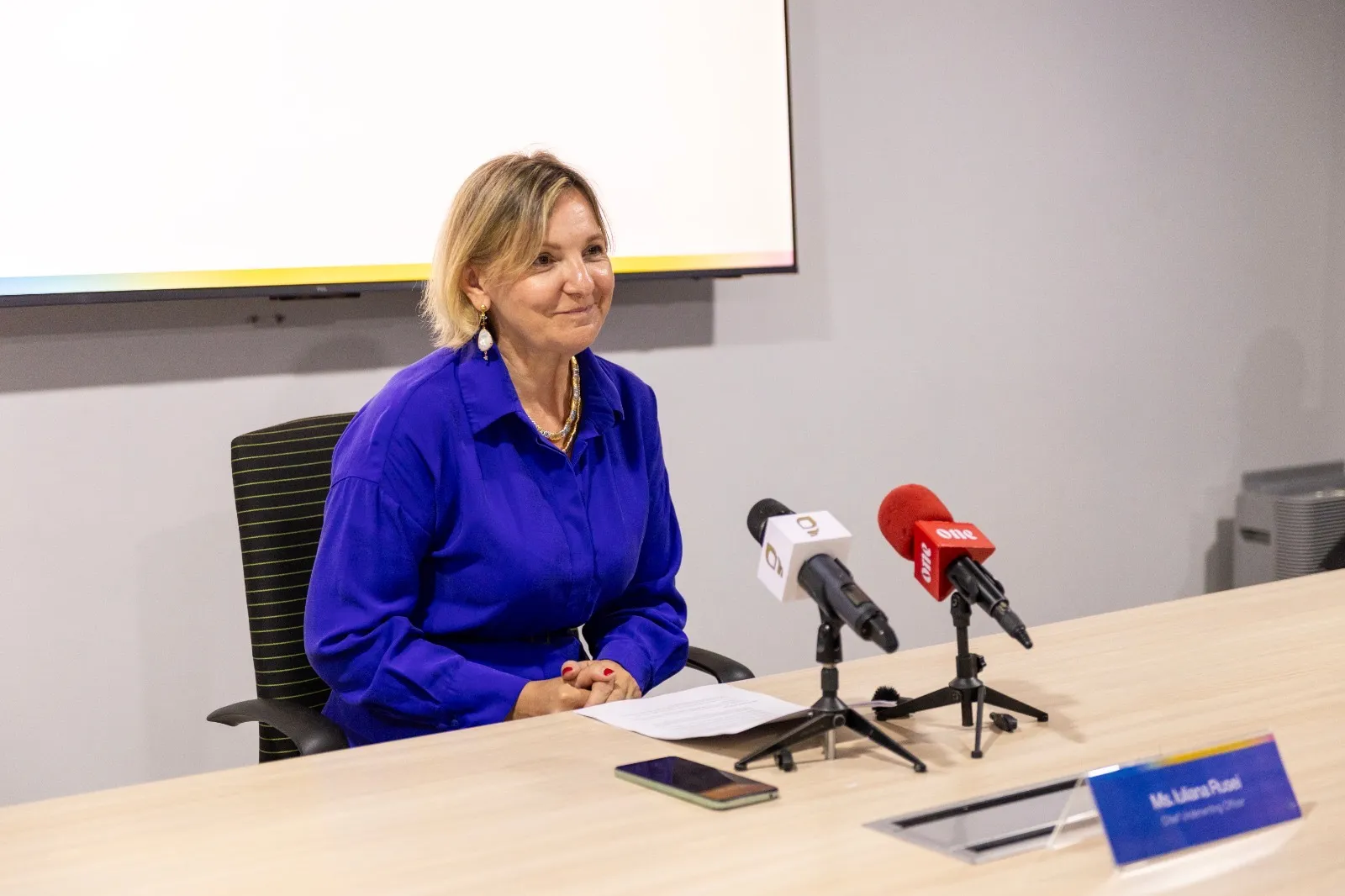 From the press conference allied held (Photo/Allied Insurance)