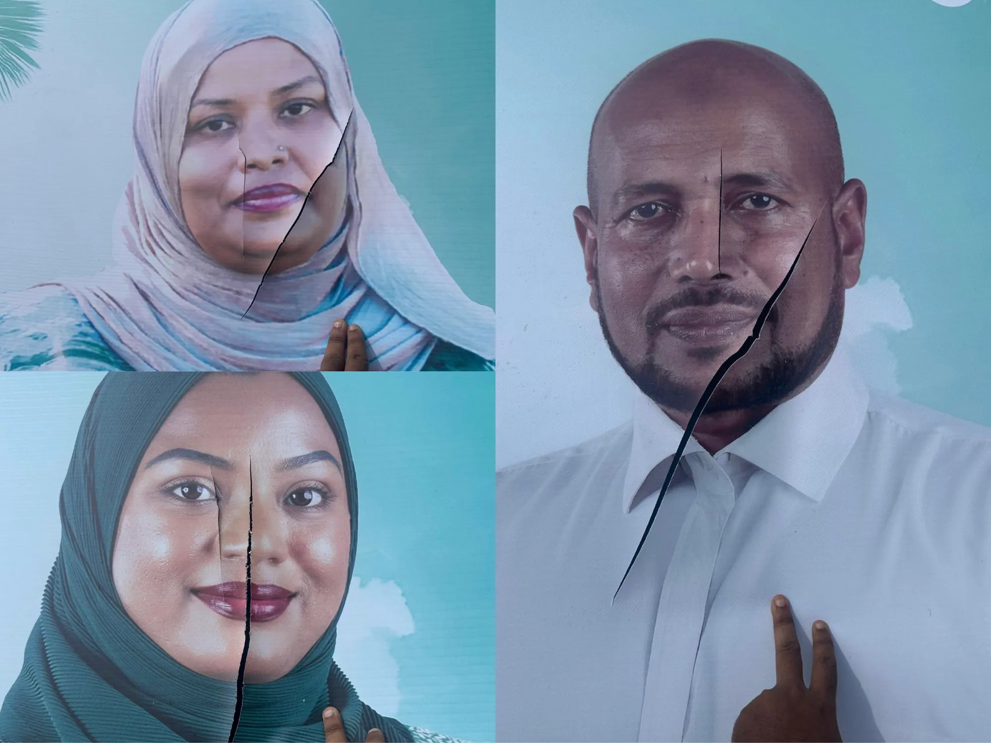 އައްޑޫ ކައުންސިލަށް ވާދަކުރާ ޕީއެންސީ ކެންޑިޑޭޓުންގެ ޕޯސްޓަރުތަކަށް ގެއްލުންދީފި