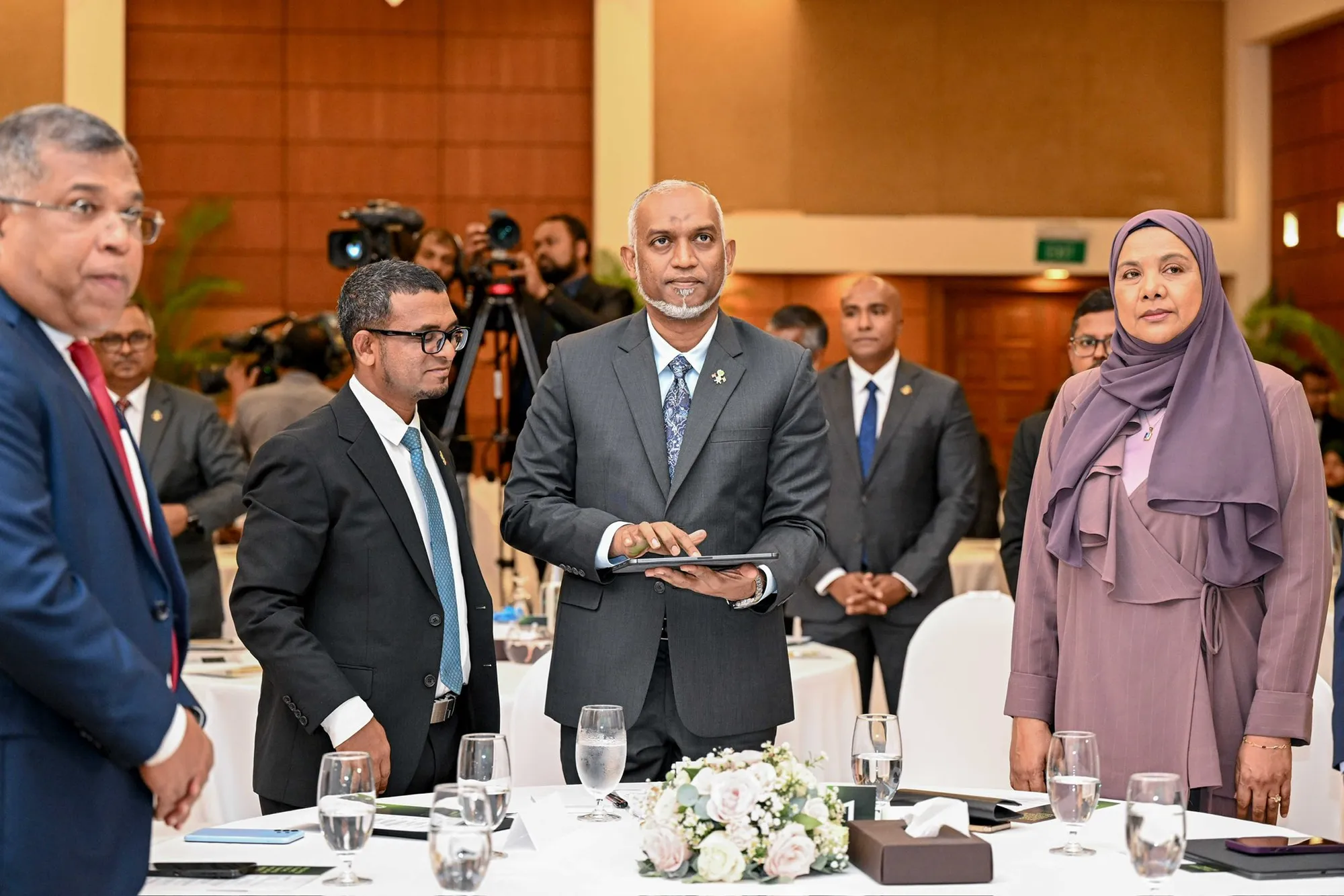 މޯލްޑިވްސް ސޯޝަލް އިސްލާމިކް ފައިނޭންސް އިނީޝިއޭޓިވް (މިފްސީ) އިފްތިތާޙް ކުރުން: ފޮޓޯ/ ރައީސް އޮފީސް