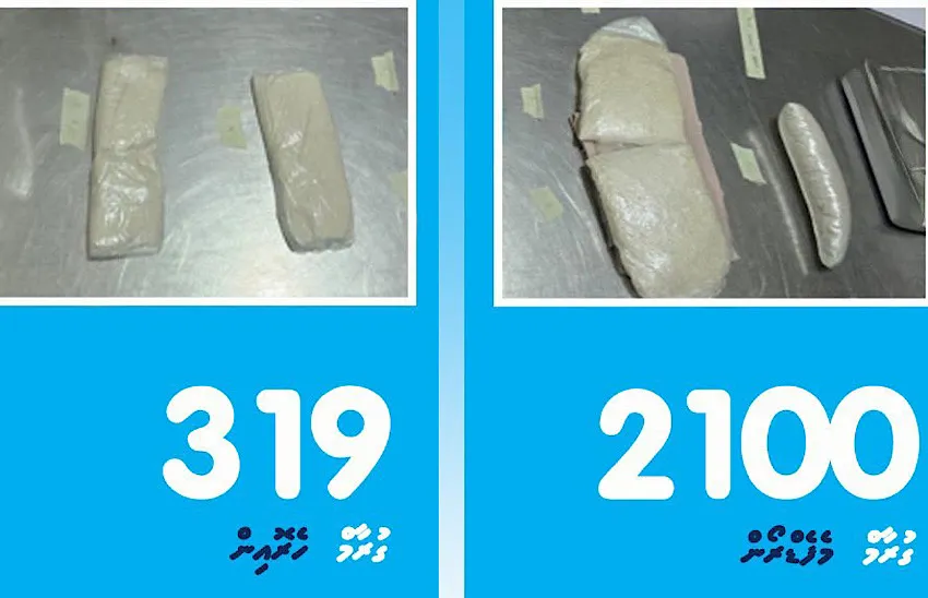 ވައިގެމަގުން ރާއްޖެ އެތެރެކުރަން އުޅުނު 5.5 މިލިއަން ރުފިޔާގެ މަސްތުވާތަކެތި އަތުލައިގެންފި