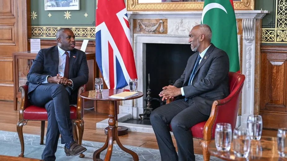 President Dr. Mohamed Muizzu meeting Deputy Prime Minister David Lammy (Photo/President's Office)