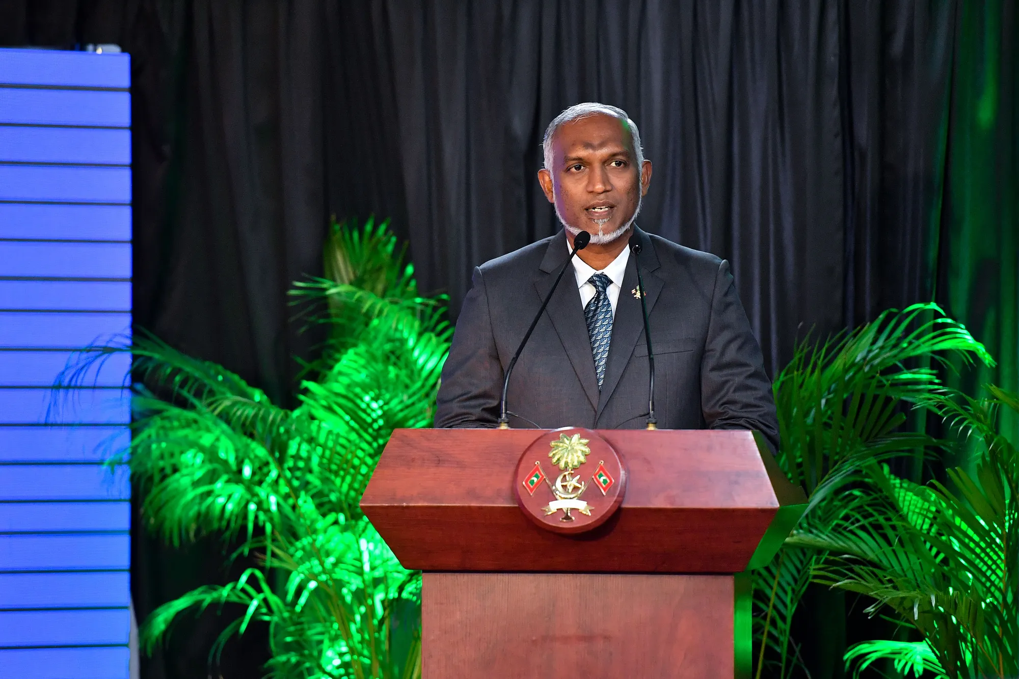 ކީރިތި ޤުރުއާން ކިޔެވުމުގެ ގައުމީ މުބާރާތުގެ ނަތީޖާ ފާޅުކުރުމަށް ބޭއްވިި ހަފްލާގެ ތެރެއިން -- ފޮޓޯ: ރައީސް އޮފީސް