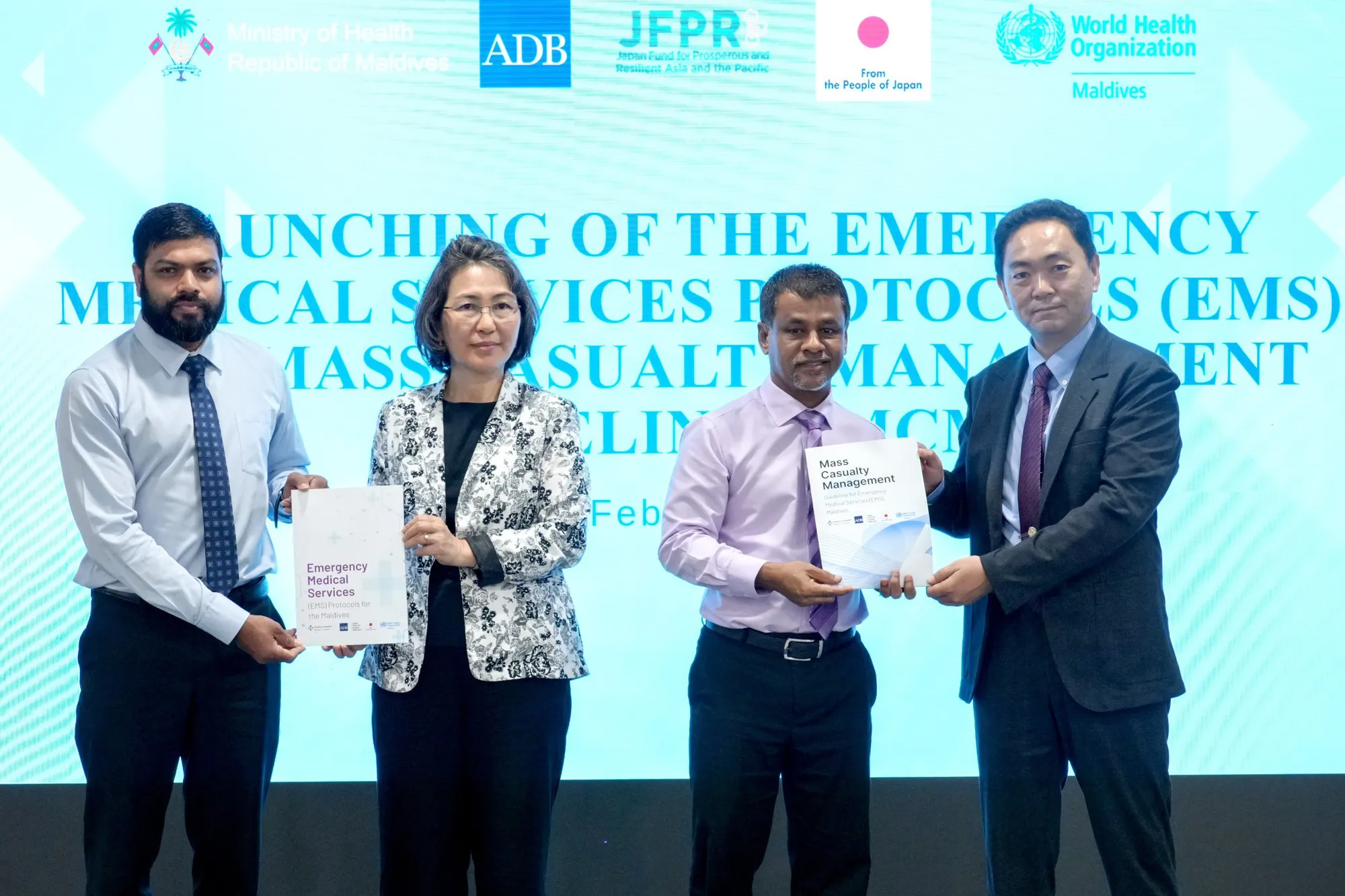 During the launch event of Emergency Medical Services (EMS) Protocol and the Mass Casualty Management (MCM) Guidelines (Photo/Health Ministry)