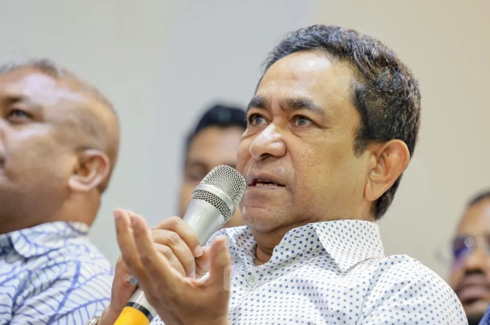 ރައީސް ޔާމީން ޕީއެންއެފްގެ ޖަލްސާގައި ވާހަކަ ދައްކަވަނީ