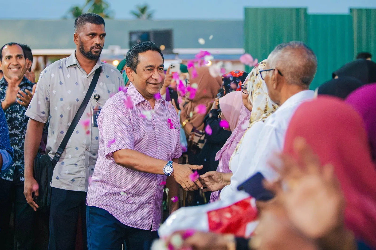 ކުރީގެ ރައީސް ޔާމީން އައްޑޫ ސިޓީގައި -- ފޮޓޯ: ޕީއެންއެފް