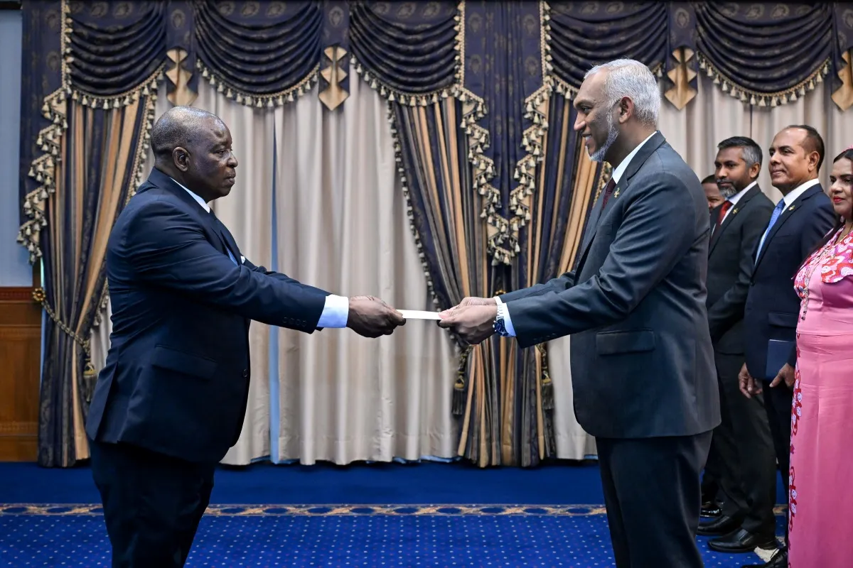 President Dr. Muizzu and Namibia’s newly appointed High Commissioner (Photo/President's Office)