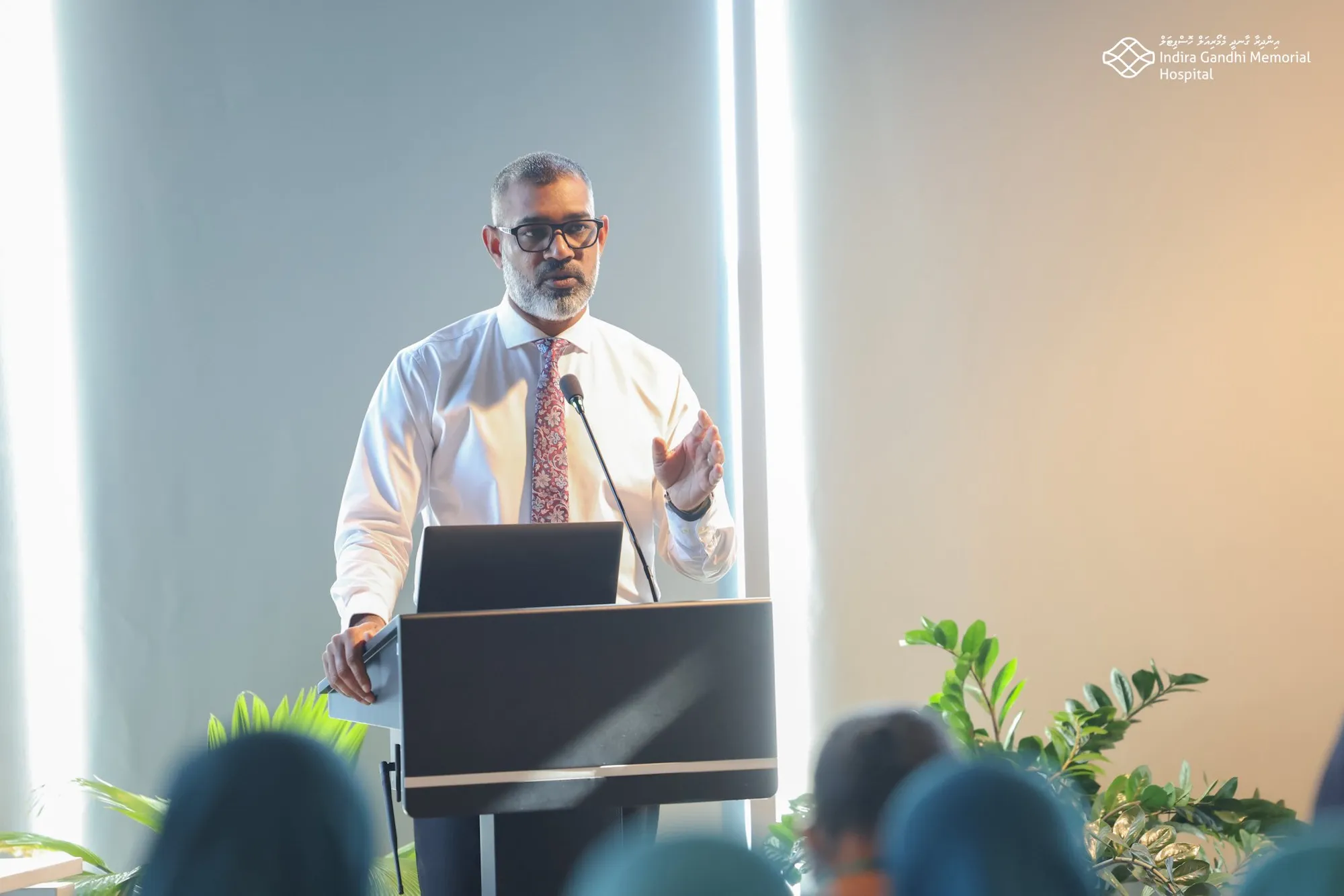 މާލެ ސިޓީ ގްރޫޕް އޮފް ހޮސްޕިޓަލްސްގެ ސީއީއޯ އިބްރާހީމް ޢަބްދުއްރައްޒާޤް ޙަލީމް- ފޮަޓޯ/ އައިޖީއެމްއެޗް