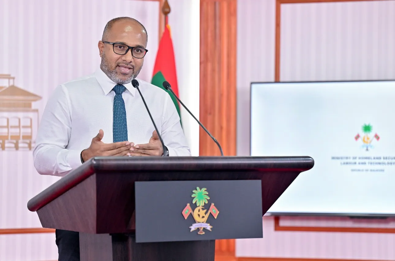 Minister of Homeland Security, Labour and Technology, Ali Ihusaan (Photo/President's Office)