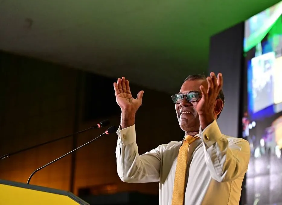Former President Mohamed Nasheed during MDP rally (Photo/MDP)