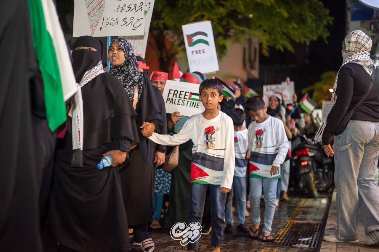 ދިވެހި ކަނބަލުން “ފަލަސްޠީނާއި އެކު” ހިނގާލުން ހުކުރުުދުވަހު