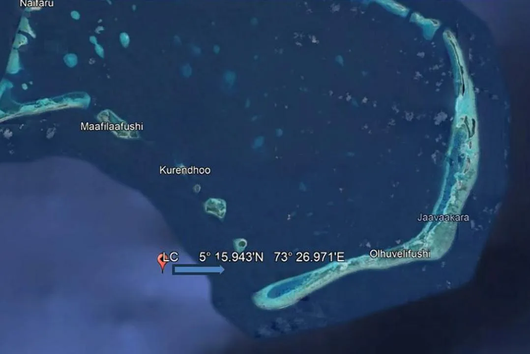 ލޭންޑިން ކްރާފްޓް ބަންޑުން ޖަހާލި ސަރަހައްދު ފާހަގަކޮށްފައި... ފޮޓޯ: އެމްއެންޑީއެފް