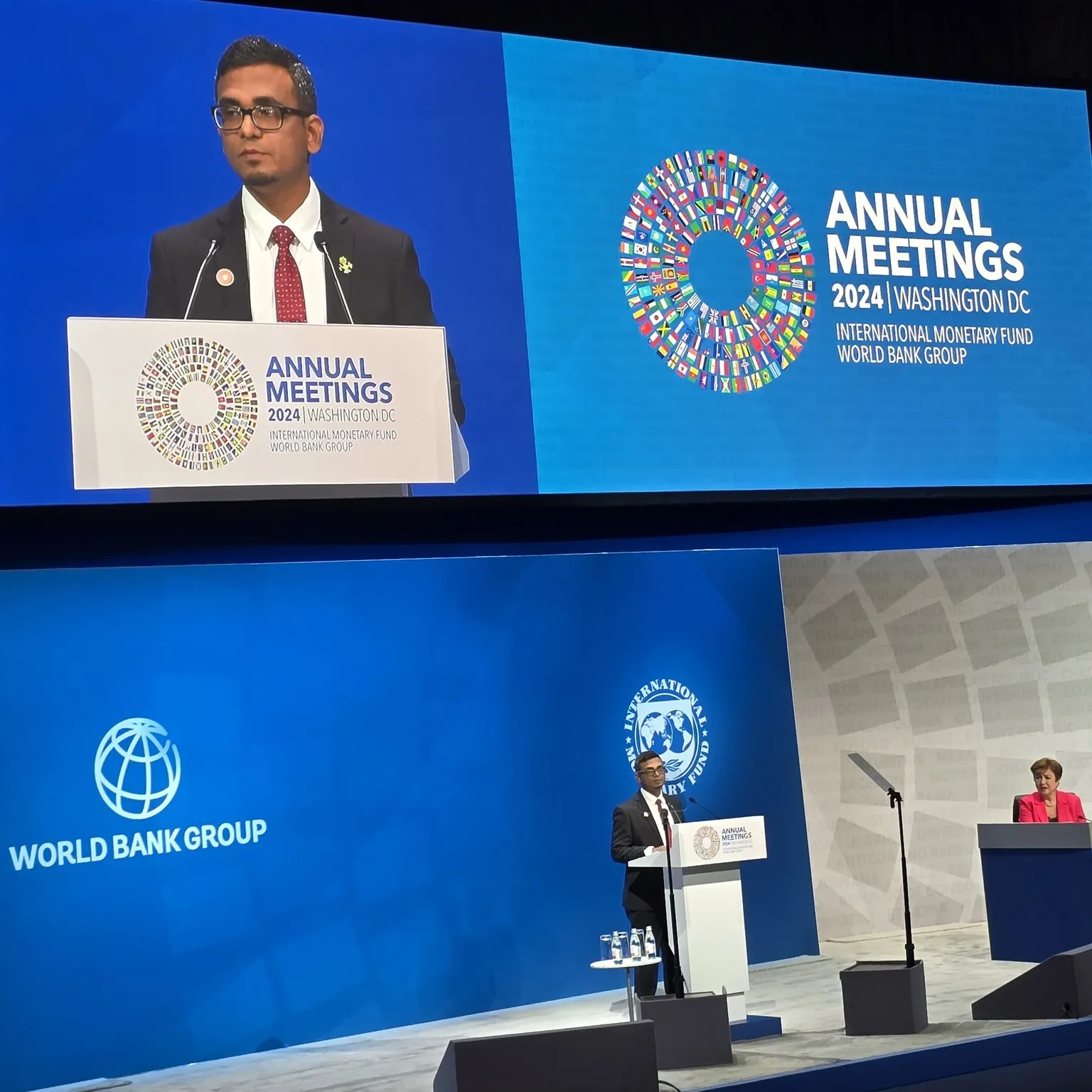 Historic First for the Maldives: Governor Ahmed Munawar Chairs World Bank- IMF Meeting