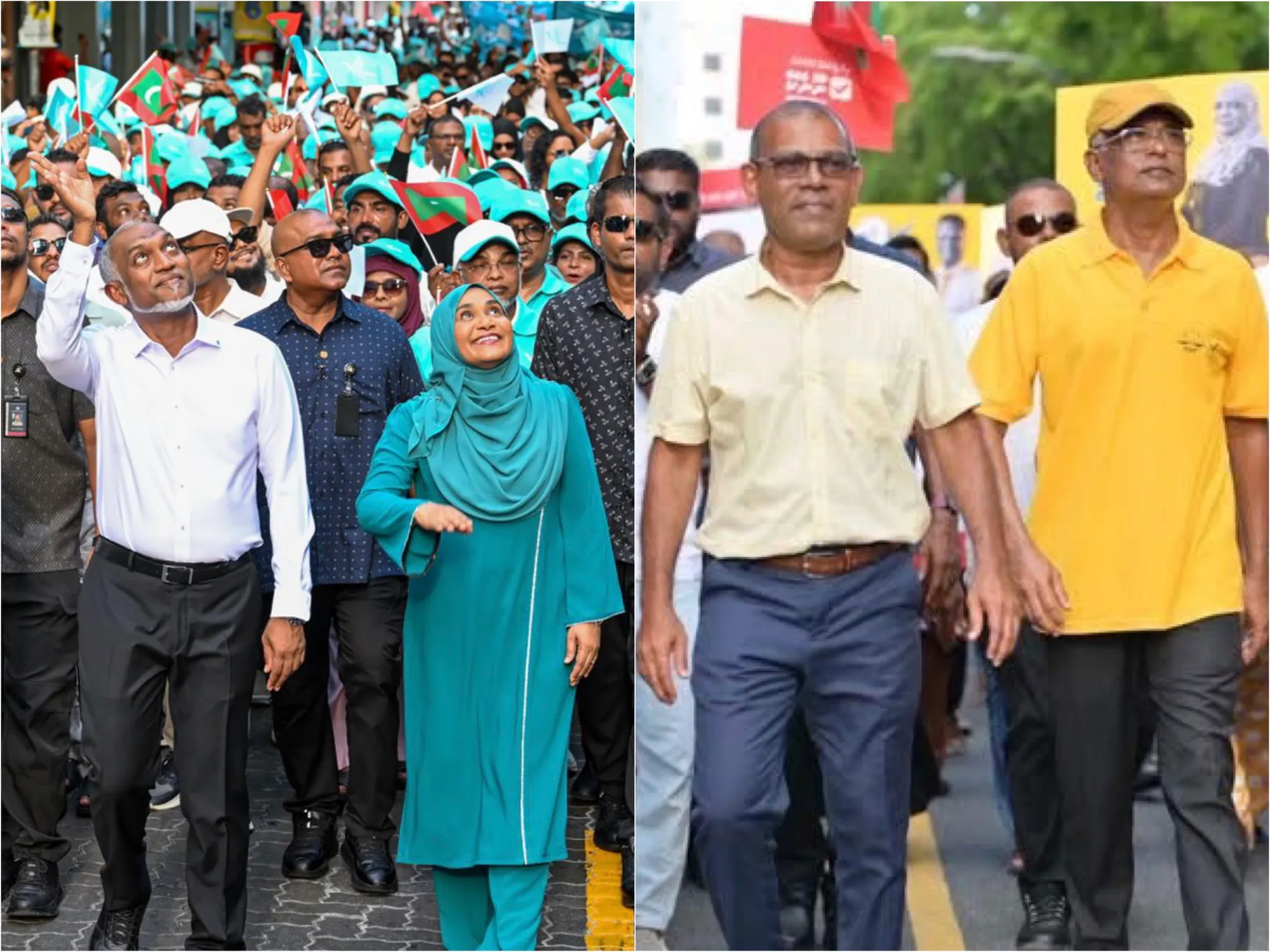ބޮޑު ދެ ޕާޓީން ބޭއްވި ބިޔަ ހިނގާލުމާއެކު ކެމްޕެއިން ނިންމާލައިފި