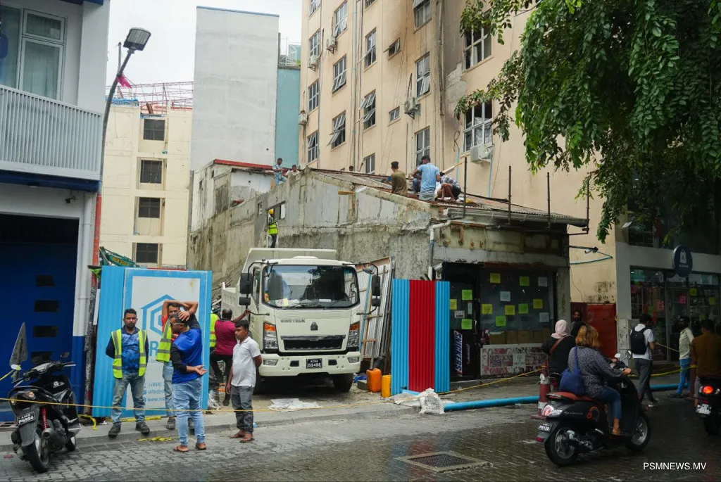 އަލިފާނުގެ ހާދިސާ ހިނގި ސަރަހައްދު--- ފޮޓޯ: ޕީއެސްއެމް
