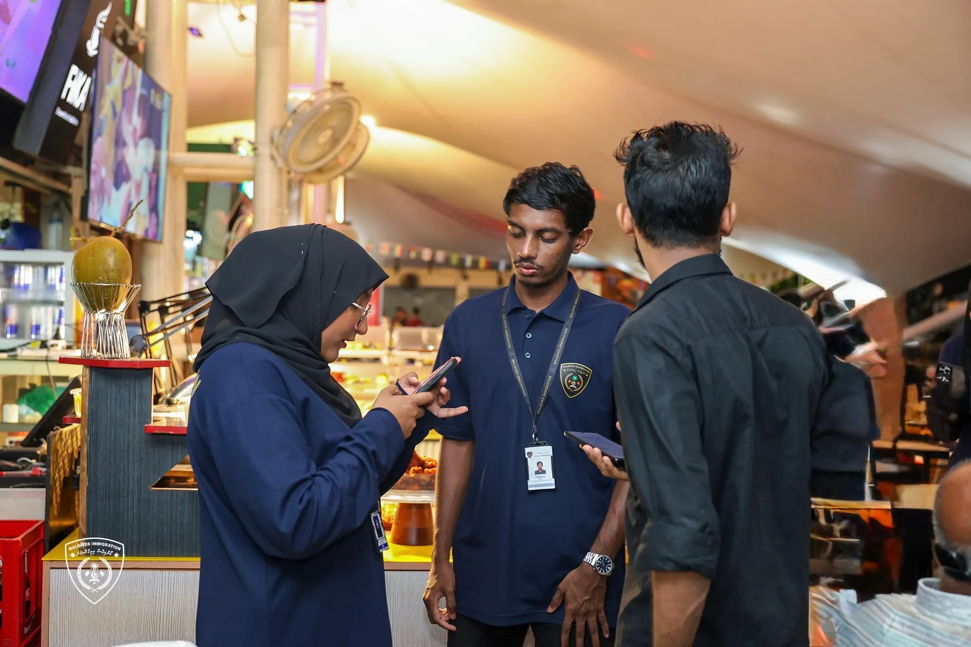 From the raids conducted by Immigration (Photo/Maldives Immigration)
