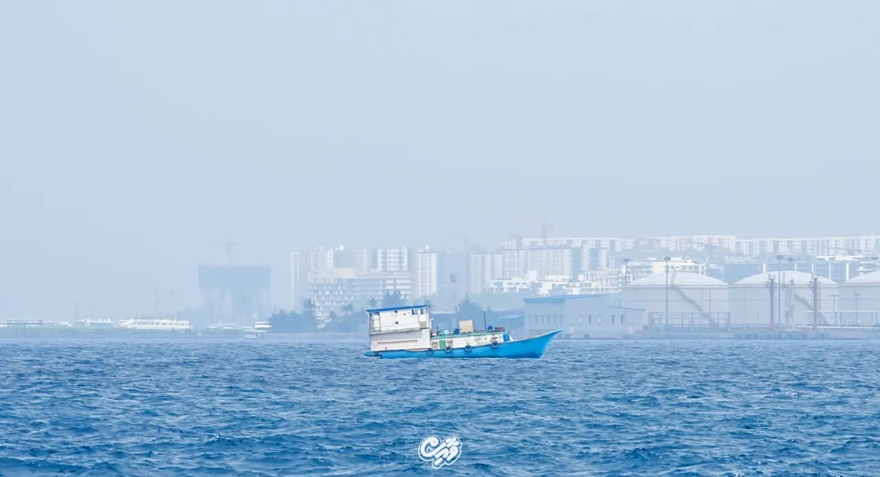 Hazy skies over Malé due to poor air quality (Photo/Voice)