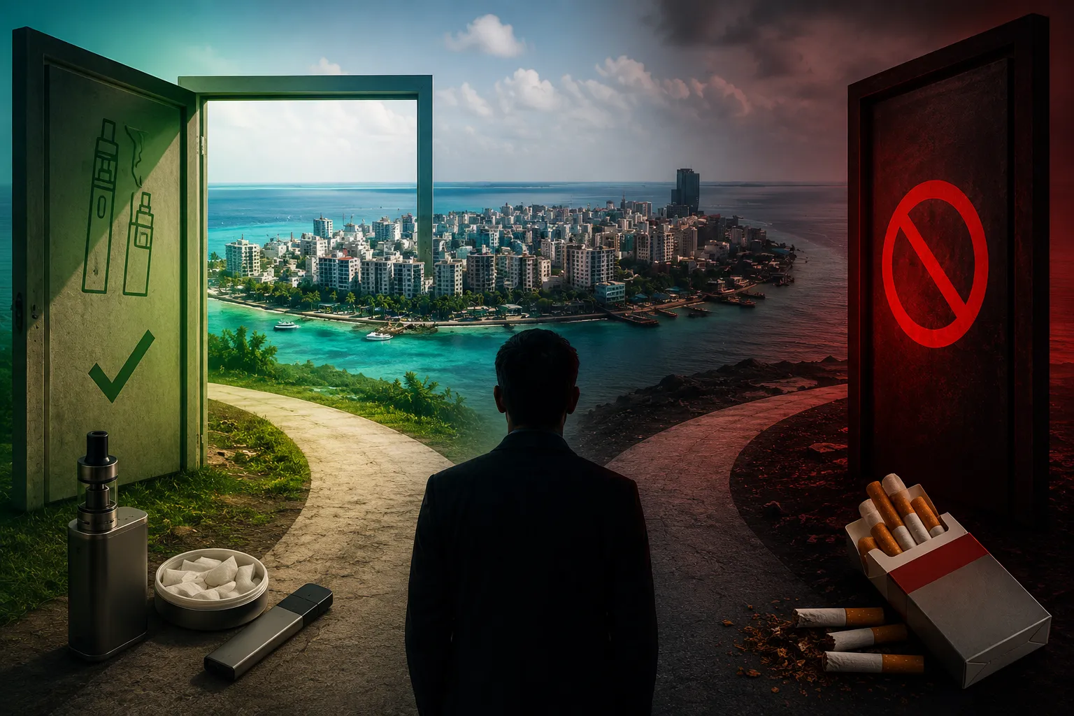 Nature Health commentary urges harm-reduction shift on tobacco. Maldives policy points the other way.