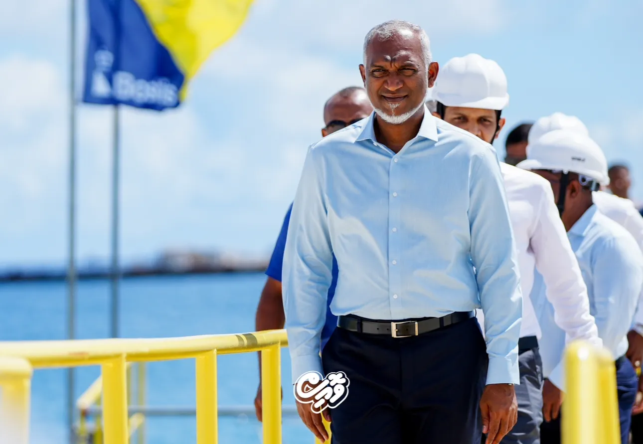 ރަޢީސް މުއިއްޒު ބްރިޖު މަސައްކަތް ކުރިއަށްދާގޮތް ބައްލަވާ ލެއްވުން- ފޮޓޯ/ ވޮއިސް