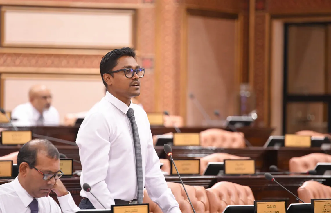 މައްޗަންގޮޅި ދެކުނު ދާއިރާގެ މެންބަރު އަހުމަދު ހައިތަމް: ފޮޓޯ/ މަޖިލިސް