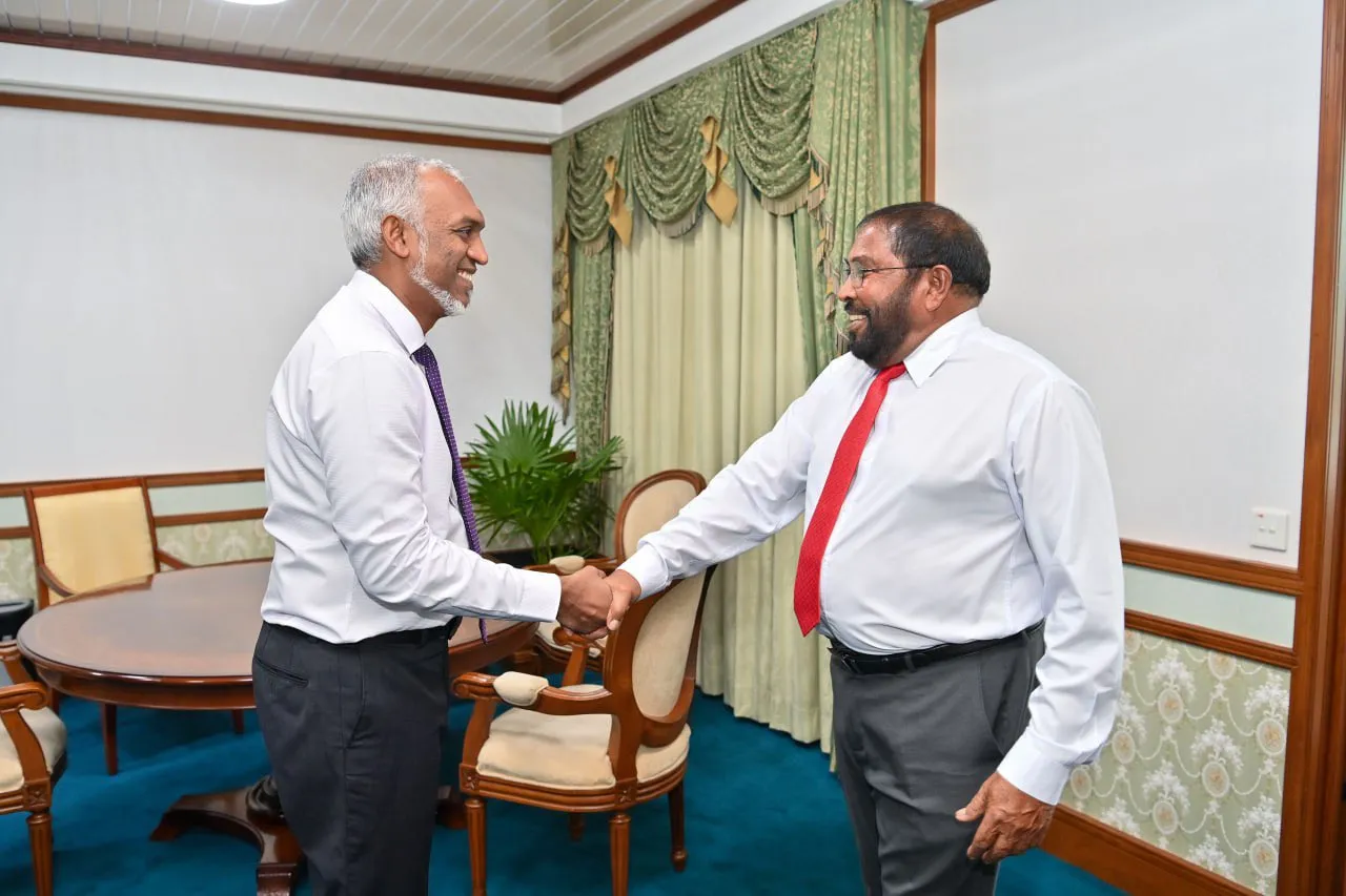 President Dr. Muizzu and Gasim Ibrahim (Photo/President’s Office)